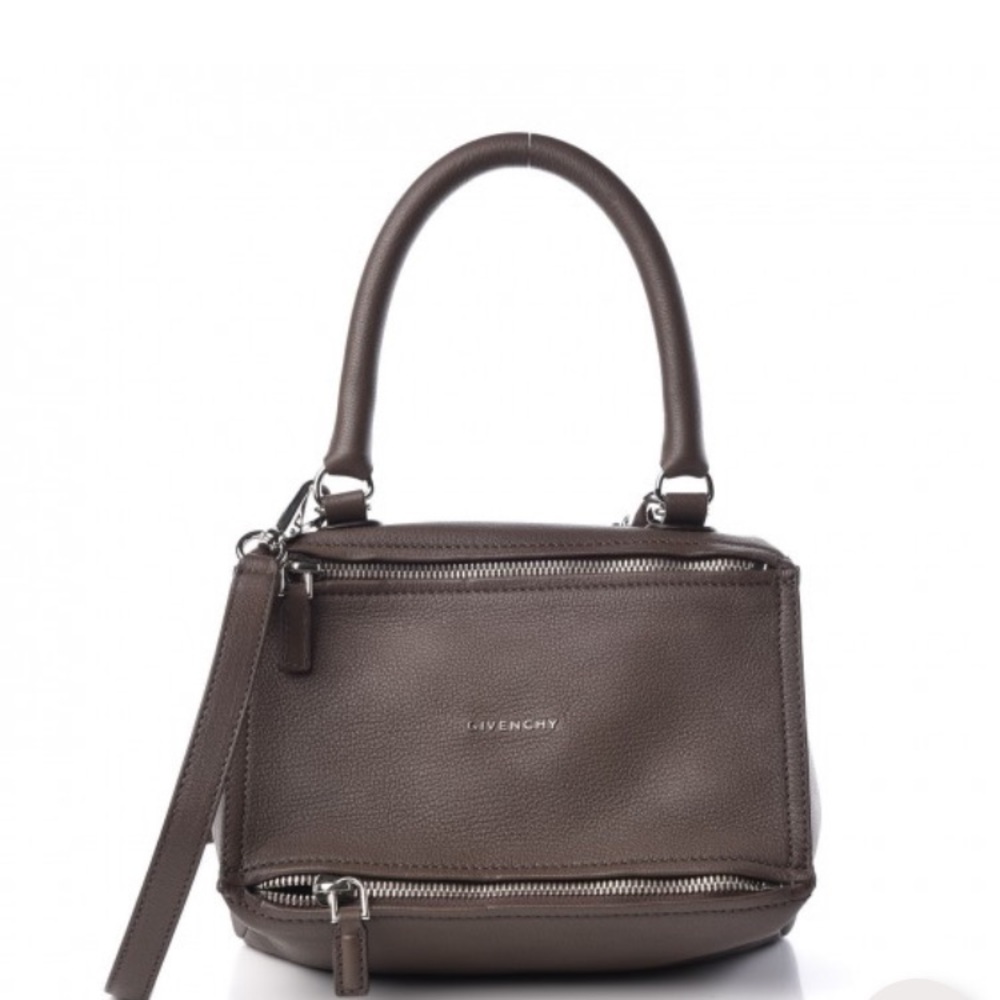 Givenchy Brown Satchel with Leather Finish and Versatile Straps